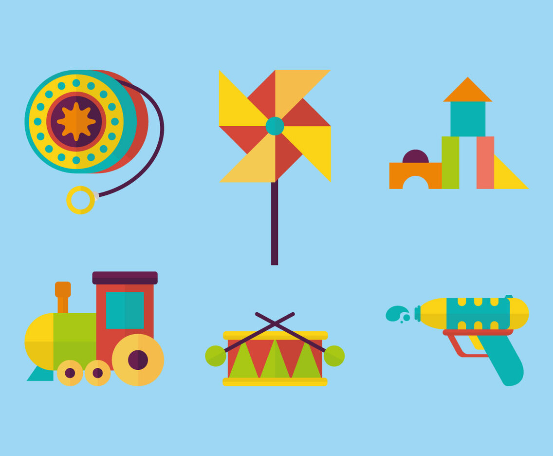 Cute Toys Vector