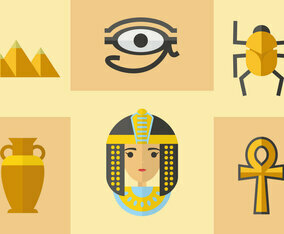 Free what font is the egyptian id arabic numbers - Vector Art