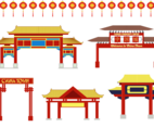 Free China Town Vector