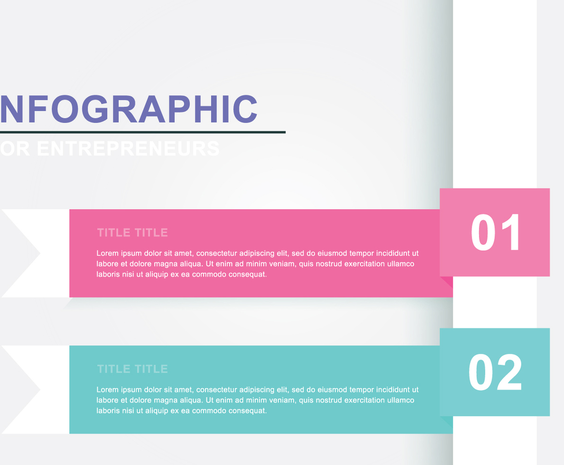 Simple Ribbon Infography