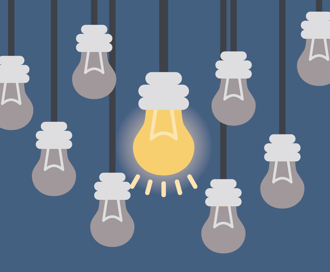 The Perfect Idea Concept Vector