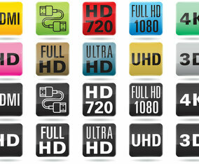 TV Resolution Buttons