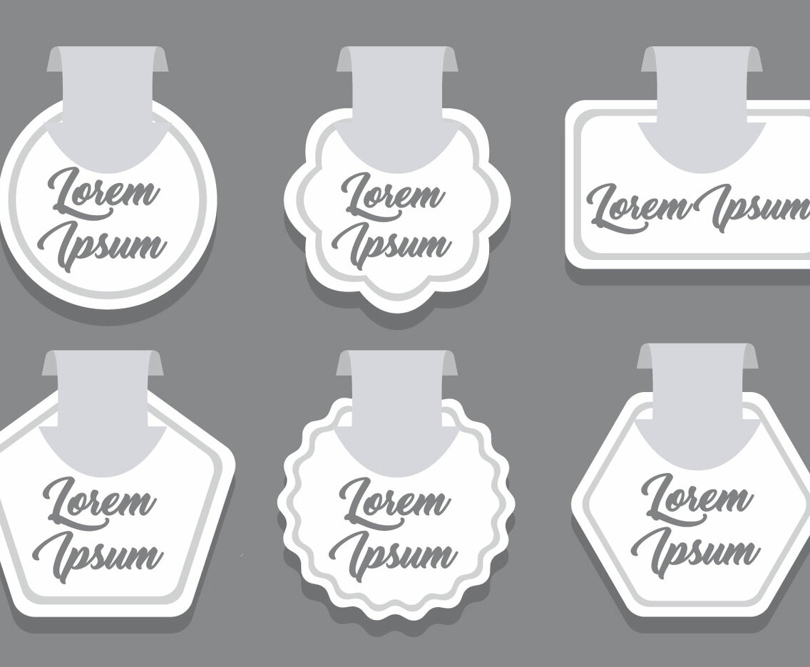 White Wobbler Vector Sets