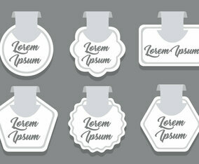 White Wobbler Vector Sets