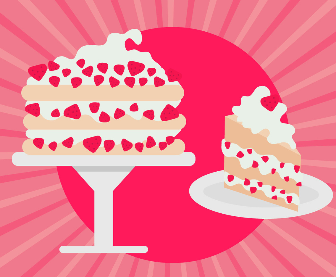 Strawberry Shortcake Free Vector