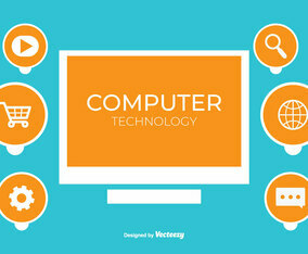 Computing Technology Vector Background