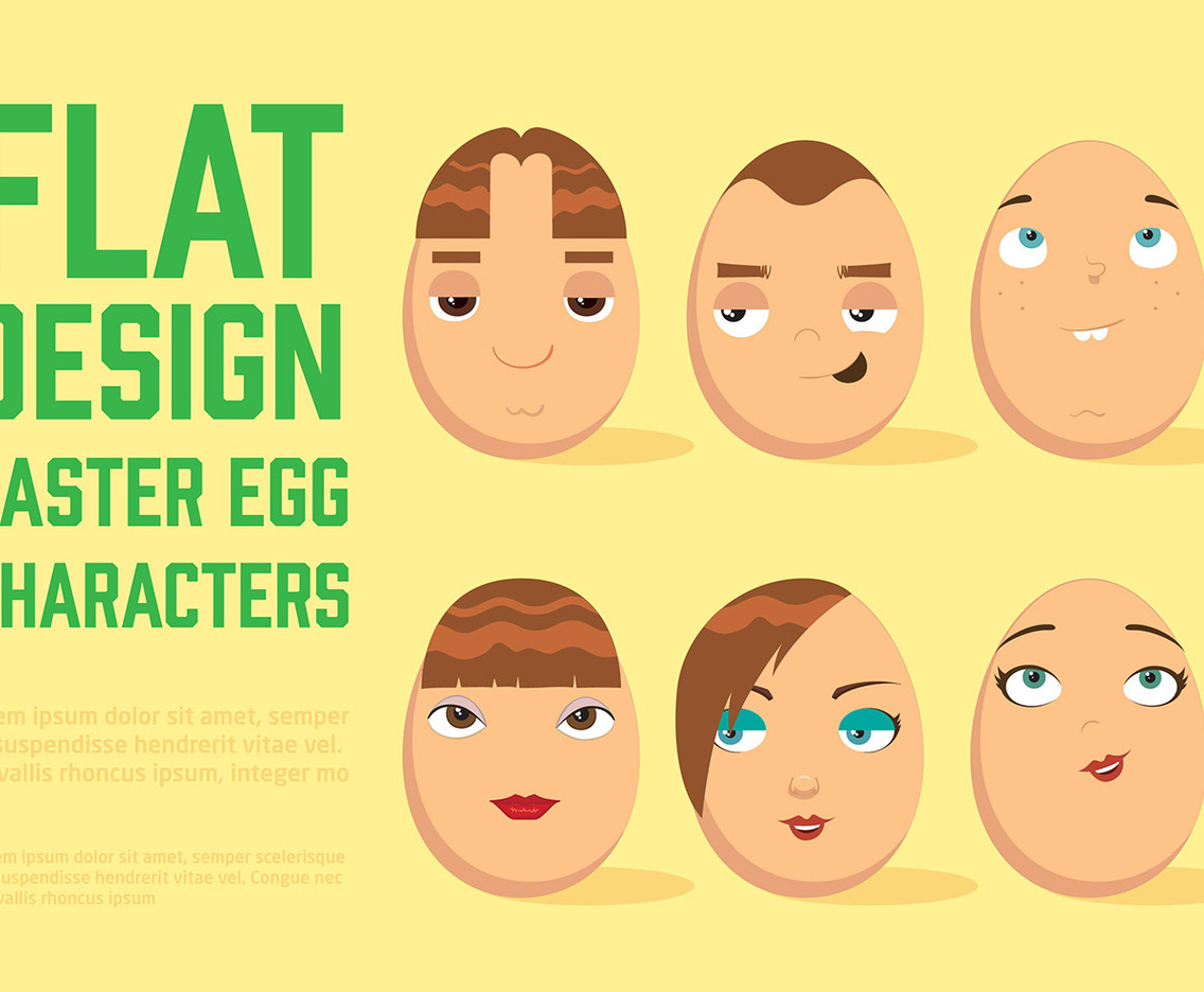 Free Easter Egg Vector Characters