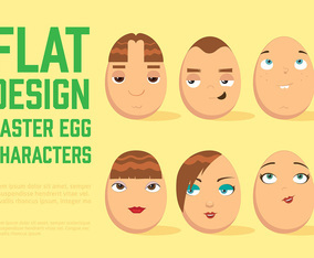 Free Easter Egg Vector Characters