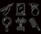 Barber Tools Outline Icons
