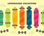 Free Longboard Vector Background