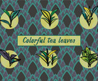 Free Various Tea Leaves Vector Background