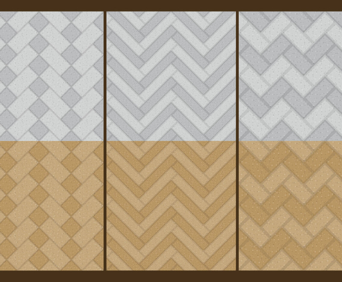 Stone Herringbone Patterns