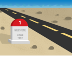 Free Vector Illustration of Milestone