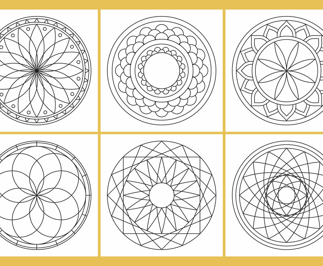 Coloring Mandala Page Vectors