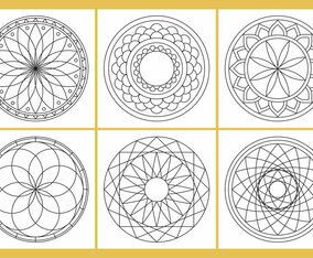 Coloring Mandala Page Vectors
