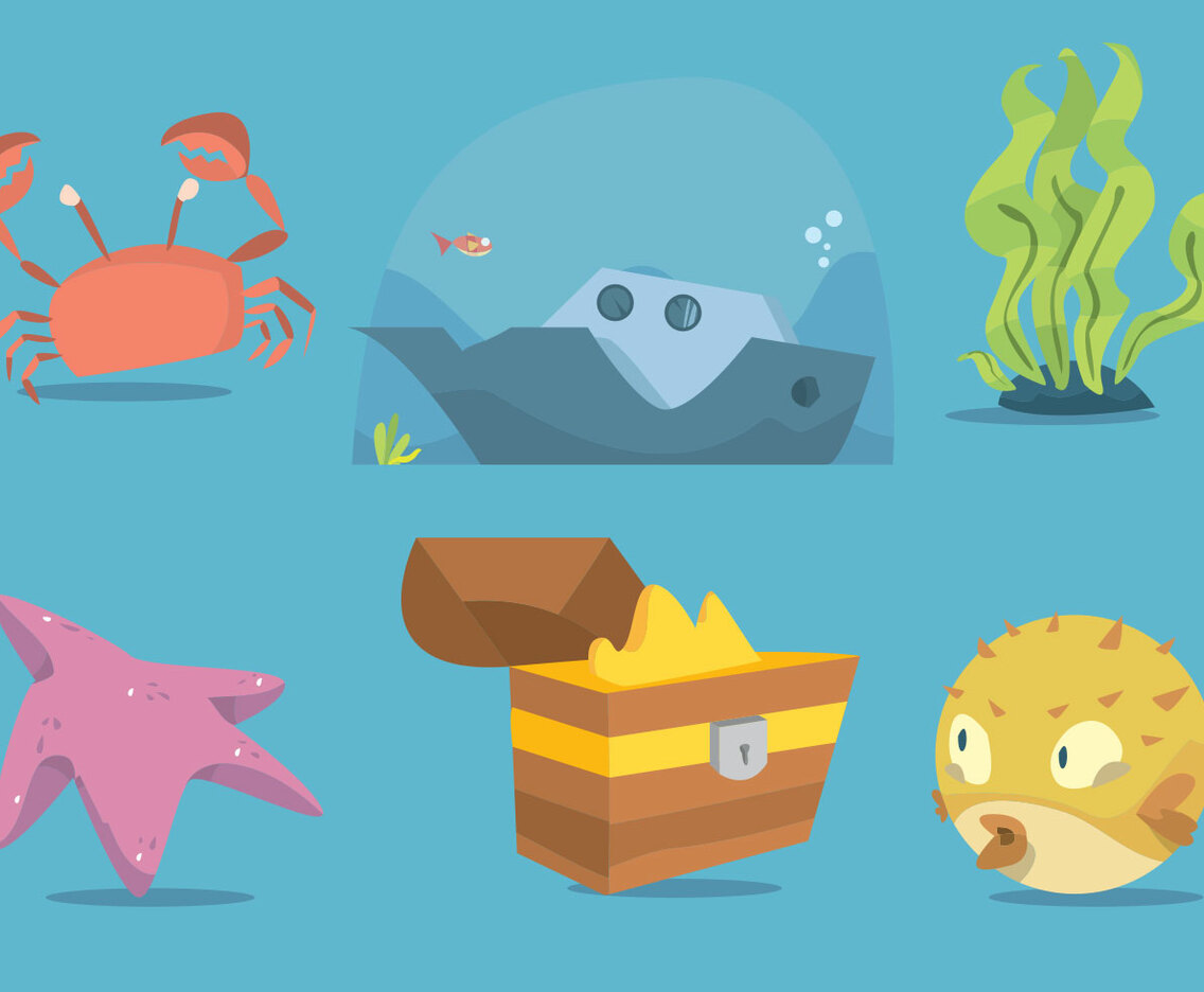 Sunken Ship Vector Art