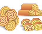 Cake And Jelly Roll Vector