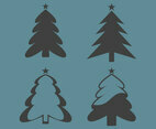 Christmas Tree Silhouttes