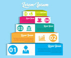 Pyramid Chart Infographic Vector