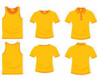 Yellow Clothes Flat Design Template