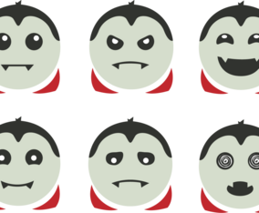 Cute Dracula Vector
