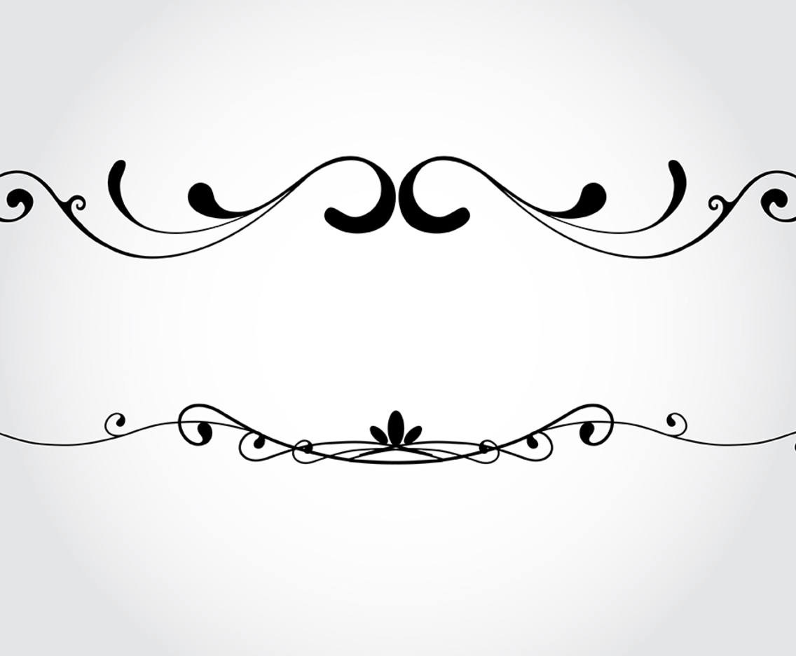 Vector decorative design elements