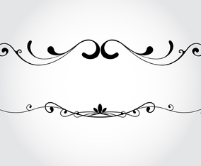 Vector decorative design elements