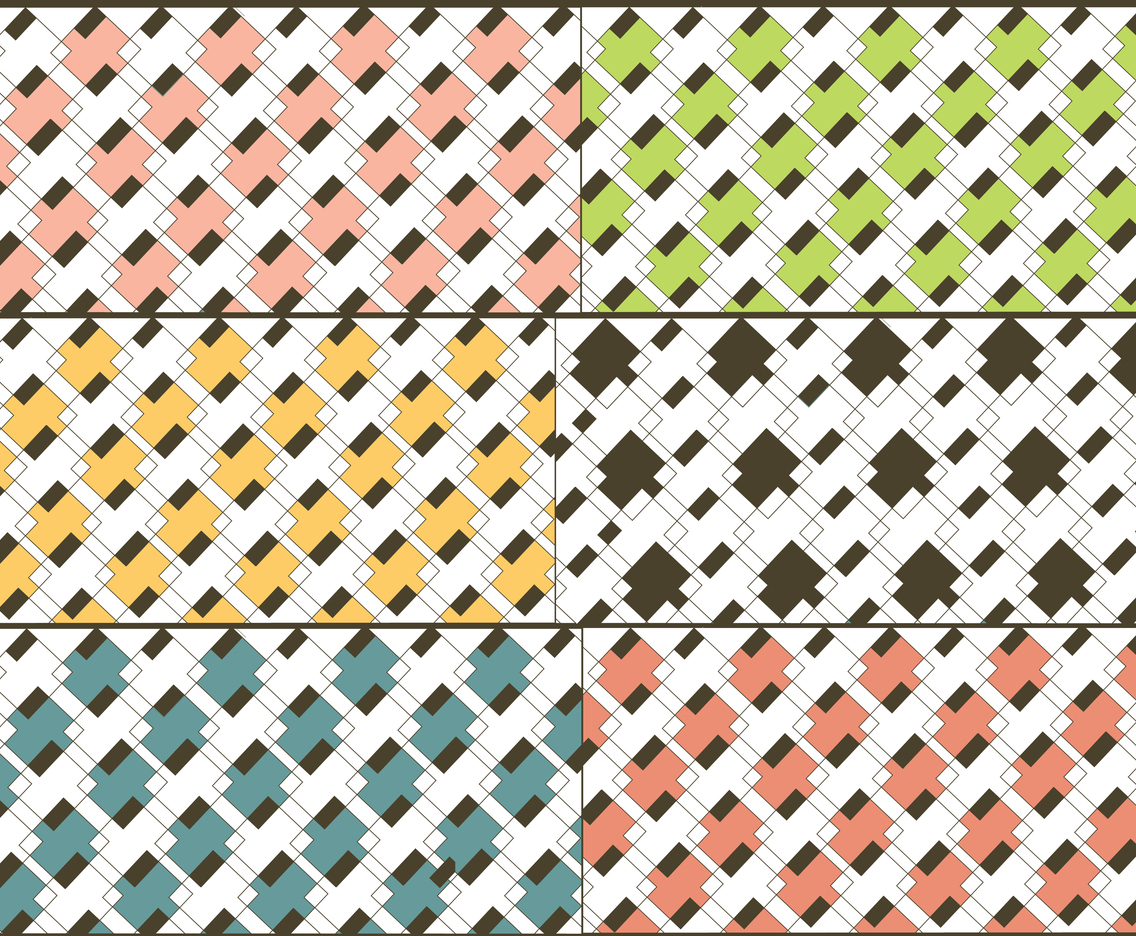 Classic vector pattern set