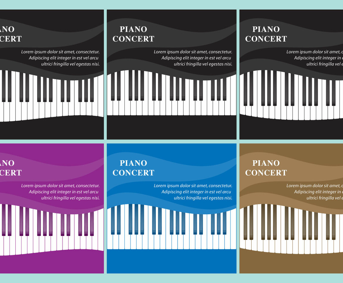 Wavy Piano Vectors