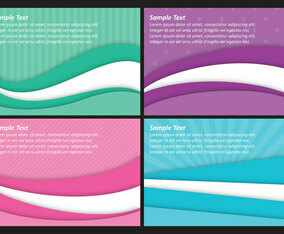 Waves And Lines Background Vectors