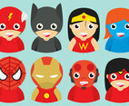 Superhero Kid Vectors