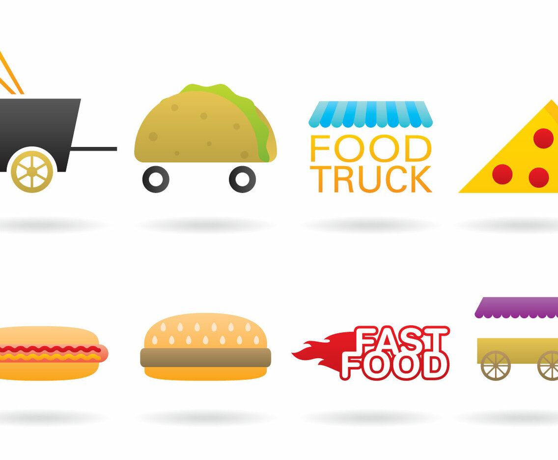 Food Truck Logo Vectors