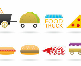 Food Truck Logo Vectors