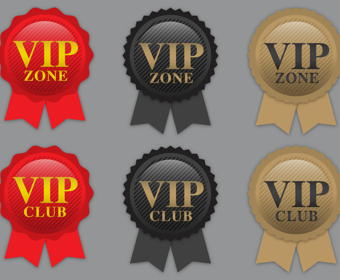 VIP Ribbon Vectors