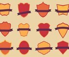 Free Vector Flat Badges Set