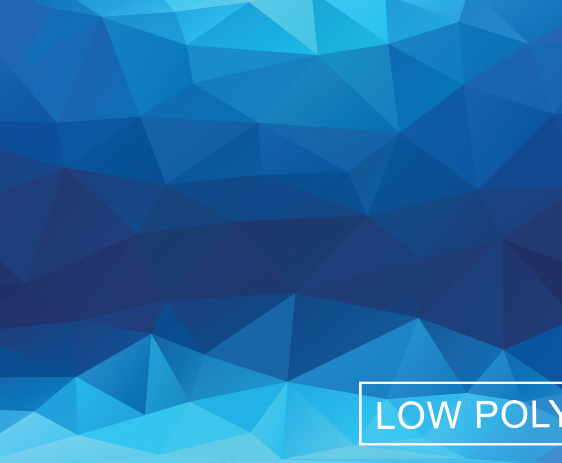 Blue Geometric Triangular Background