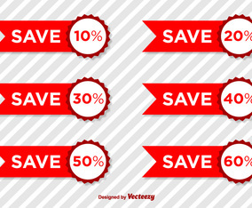 Product Discount Vector Tags