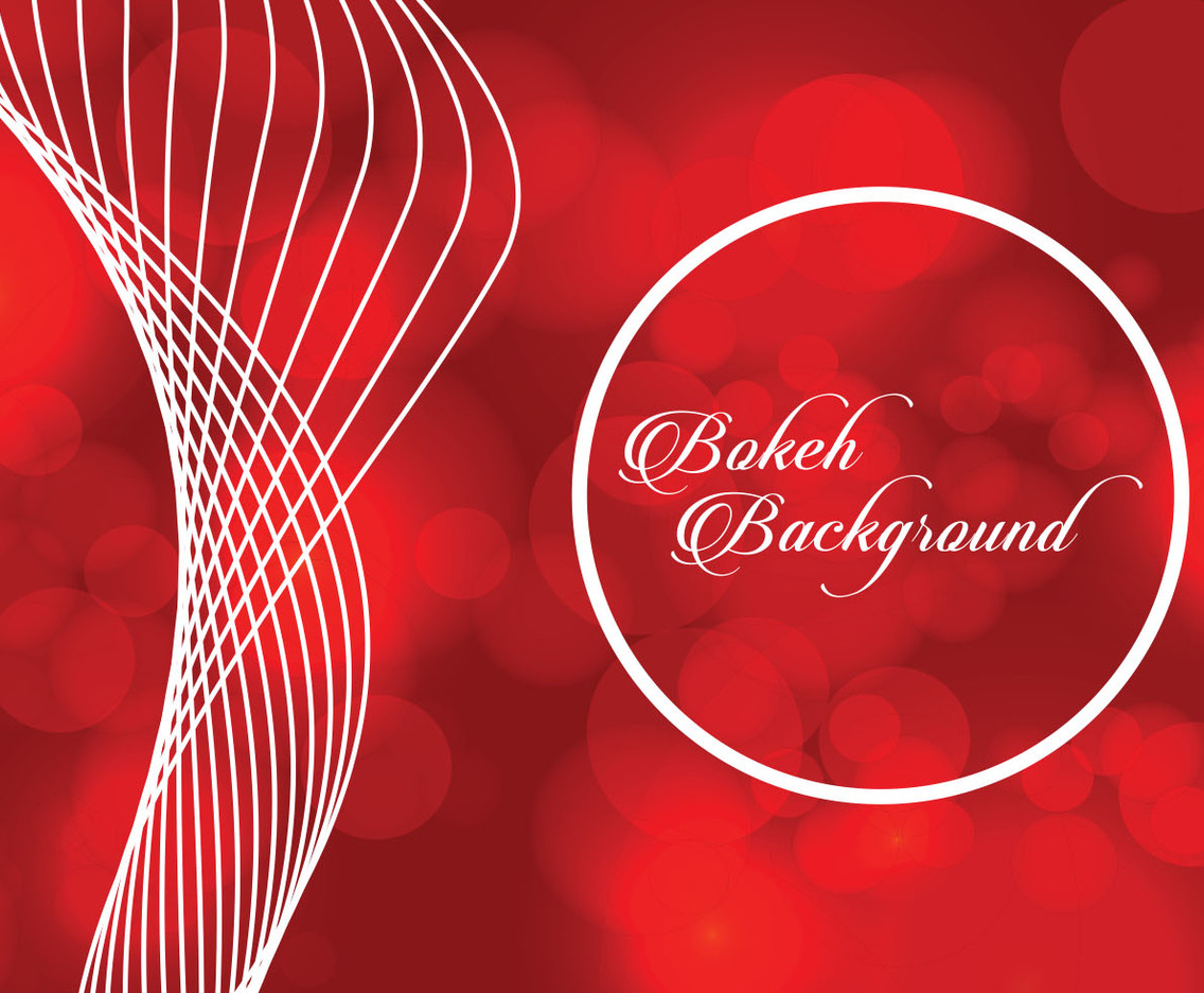 Red Bokeh Background