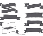 Hand Drawn Ribbon Shapes