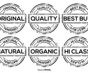 Promotional Vector Grunge Badges