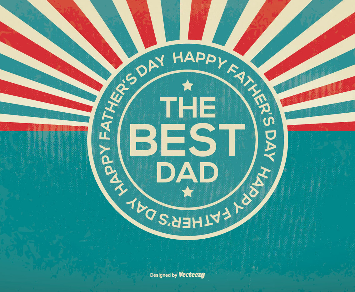 Retro Father's Day Illustration