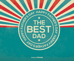 Retro Father's Day Illustration