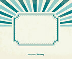 Blank Retro Sunburst Background