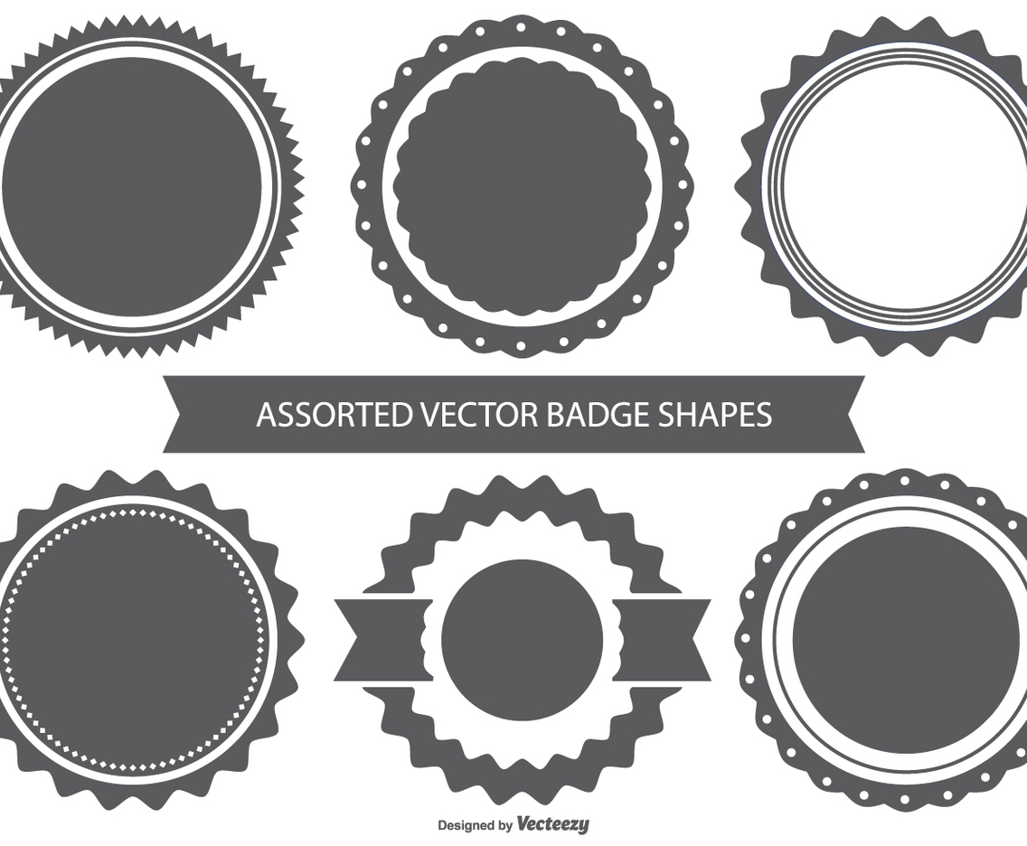 Vector Badge Shape Set