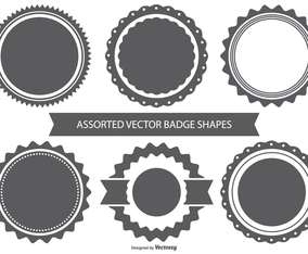 Vector Badge Shape Set
