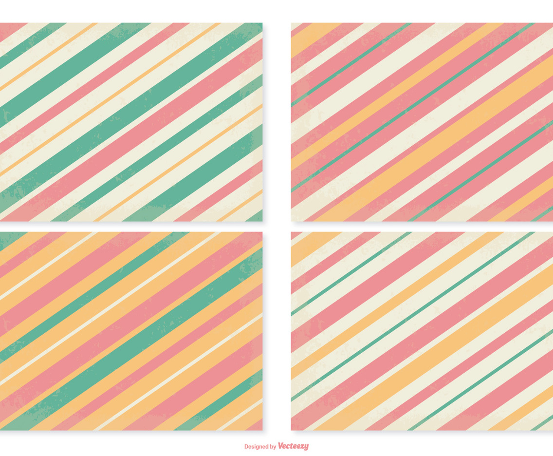 Retro Striped Pattern Set