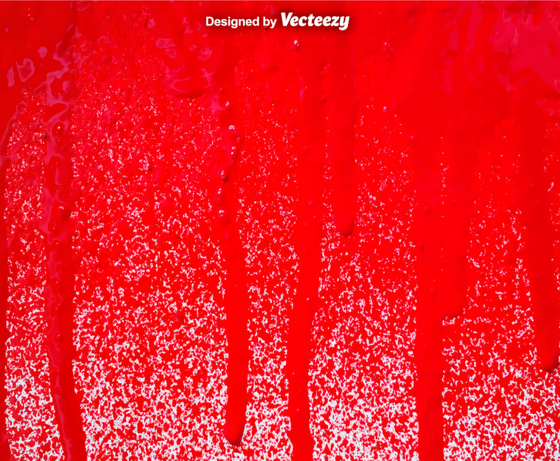 Vector Red Spray Paint Drips Background