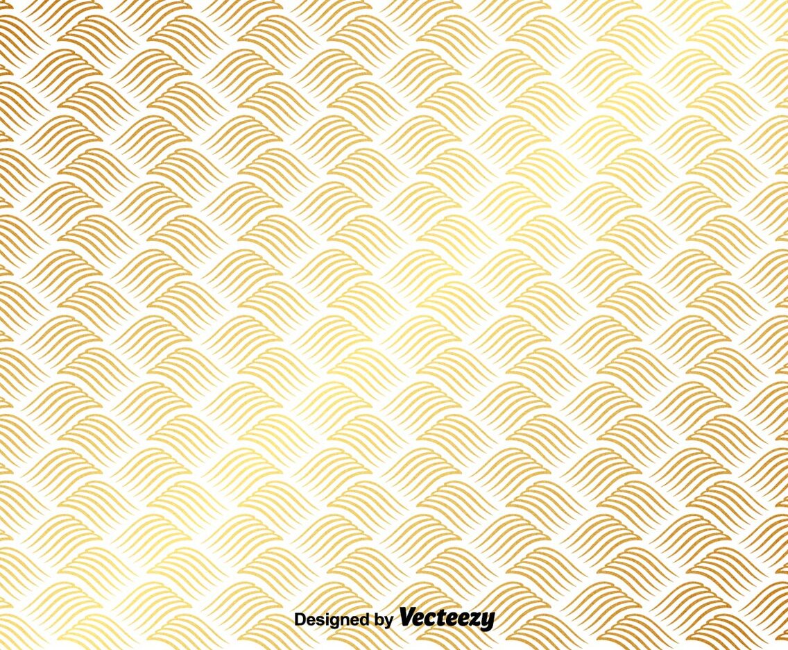 Vector Gold Pattern On White Background