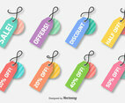 Vector Colorful Discount Labels