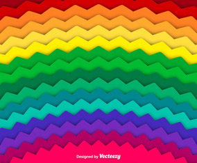 Abstract Rainbow Vector Background